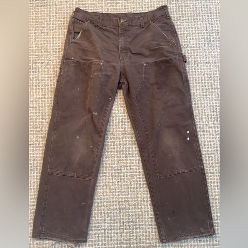 VINTAGE BROWN CARHARTT DOUBLE KNEE CARPENTER PANTS